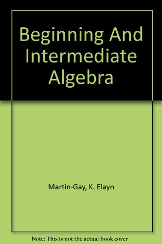 Book Beginning And Intermediate Algebra free