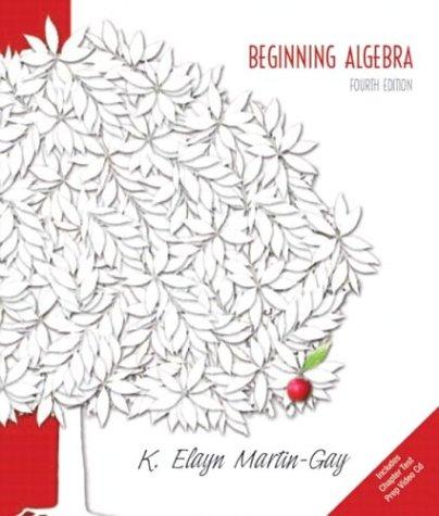 Book Beginning Algebra, 4th Edition free