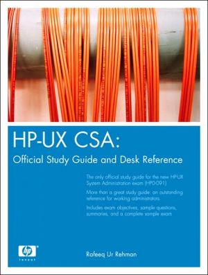 Book HP-UX CSA: Official Study Guide and Reference (2nd Edition) free