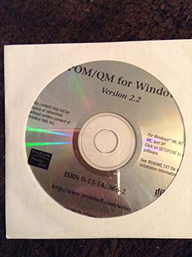 Book Pom/qm For Windows free