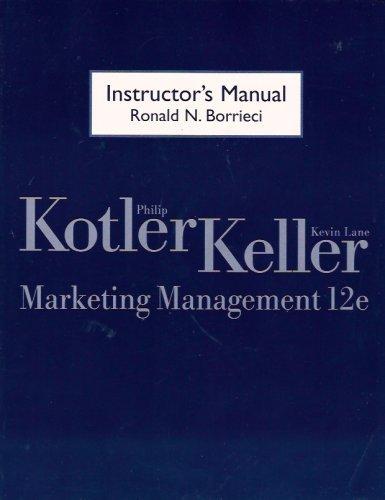 Book Instructor's Manual for Marketing Management free