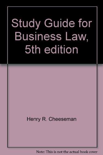 Book Business Law: Study Guide, 5th Edition free