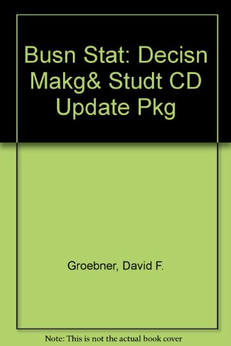 Book Busn Stat: Decisn Makg& Studt Cd Update Pkg free