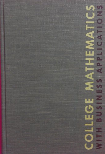 Book College Mathematics With Business Applications free