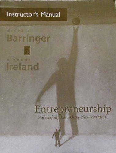 Book Entrepreneurship: Successfully Launching New Ventures (instructor's Manual) free