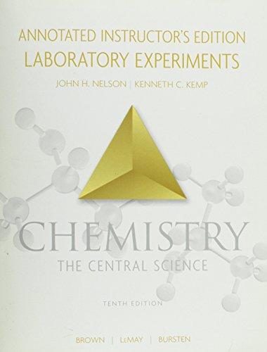 Book Chemistry the Central Science Annotated Intructor's Edition Laboratory Experiments. free