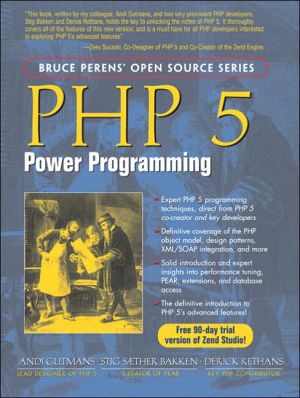 Book PHP 5 Power Programming free