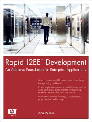 Book Rapid J2EE¿ Development: An Adaptive Foundation for Enterprise Applications free