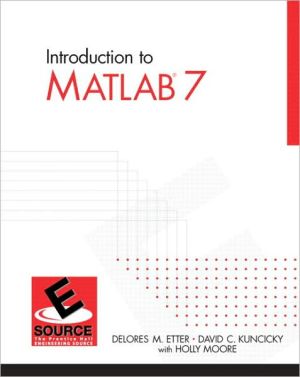 Book Introduction To Matlab 7 free