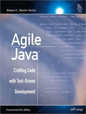 Book Agile Java¿: Crafting Code with Test-Driven Development free