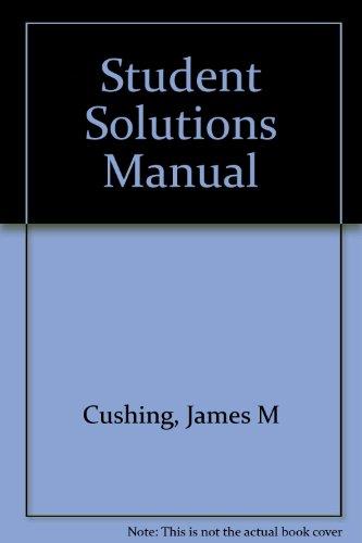 Book Student Solutions Manual free
