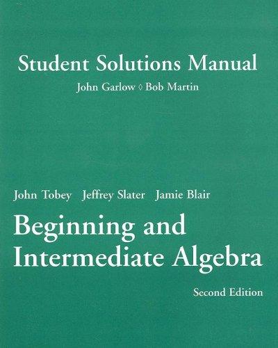 Book Student Solutions Manual for Beginning and Intermediate Algebra free