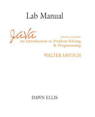 Book Lab Manual for Java: An Introduction to Problem Solving and Programming free