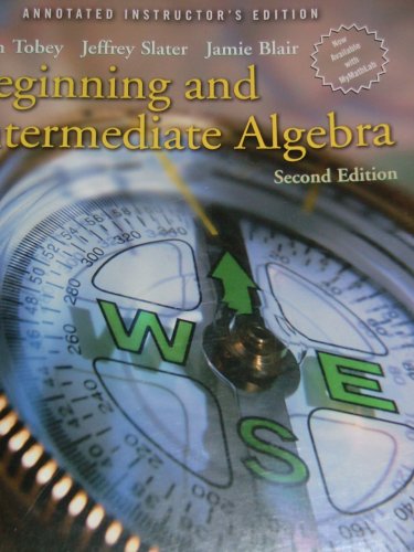 Book Beginning And Intermediate Algebra, Annotated Instructor's Edition, 2nd Edition free