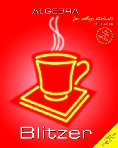 Book Algebra for College Students (5th Edition) free