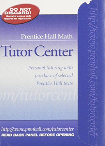 Book Prentice Hall Math Tutor Center (registration Access Code) free Book Prentice Hall Math Tutor Center (registration Access Code) free