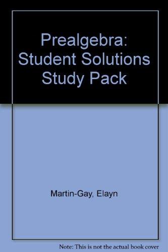 Book Prealgebra: Student Solutions Study Pack free