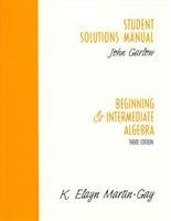 Book Beginning Intermediate Algebra: Student Solutions Study Pack free