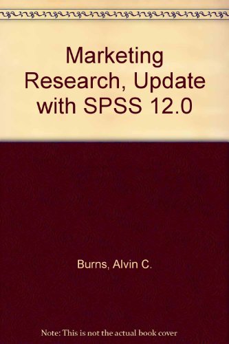 Book Marketing Research, Update with SPSS 12.0 free