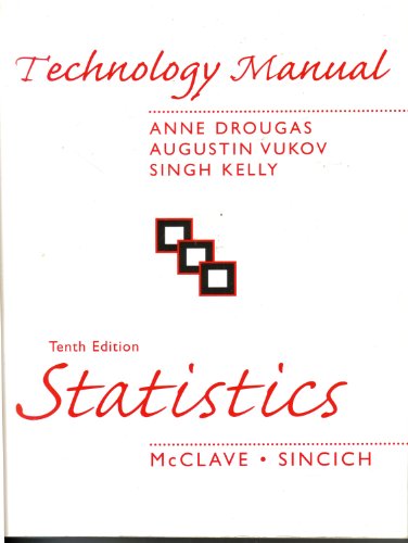 Book Technology Manual with CD for Statistics 10e free