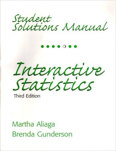 Book Student Solutions Manual for Interactive Statistics free