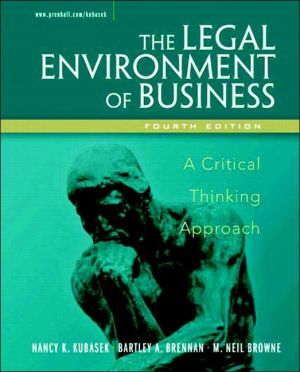 Book The Legal Environment Of Business: A Critical Thinking Approach free