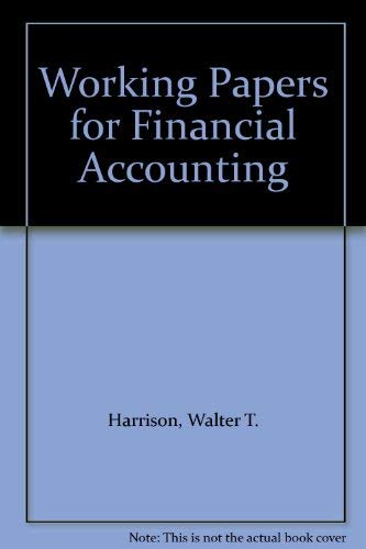 Book Working Papers for Financial Accounting free