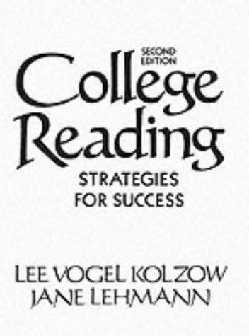 Book College Reading: Strategies for Success (2nd Edition) free