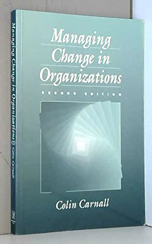 Book Managing Change in Organizations free