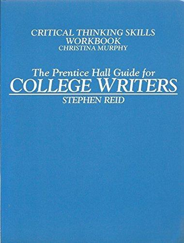Book Critical Thinking Skills Workbook (the Prentice Hall Guide For College Writers) free