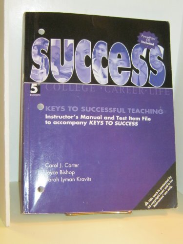 Book Keys To Successful Teaching (instructor's Manual And Test Item File To Accompany Keys To Success) free