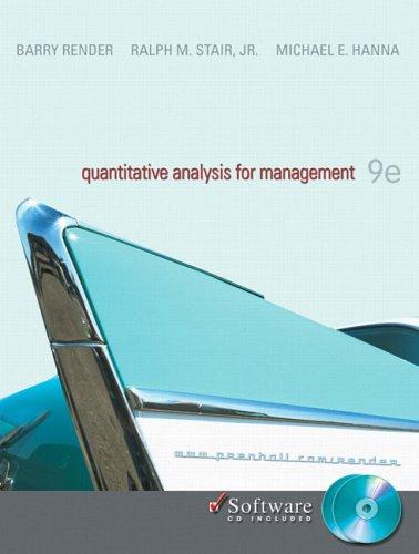 Book Quantitative Analysis For Management free