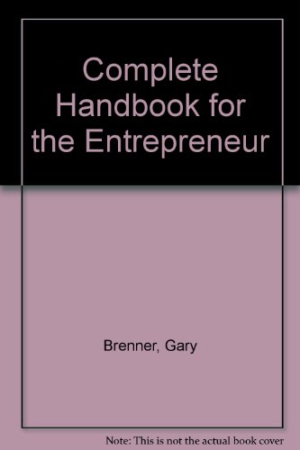 Book The Complete Handbook for the Entrepreneur free