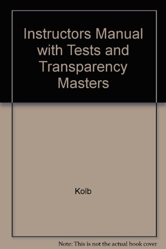 Book Instructors Manual With Tests And Transparency Masters free