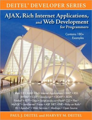 Book AJAX, Rich Internet Applications, and Web Development for Programmers free
