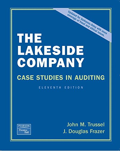 Book The Lakeside Company: Case Studies in Auditing free