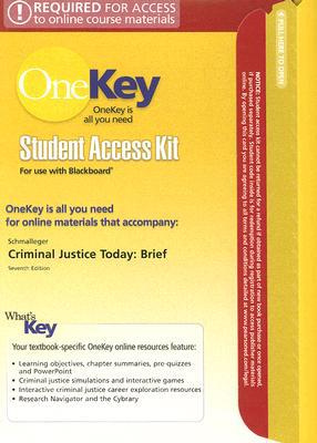 Book OneKey Blackboard, Student Access Kit, Criminal Justice, A Brief Introduction for Criminal Justice: A Brief Introduction free