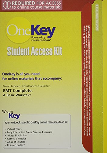 Book Coursecompass, Student Access Kit, Emt Complete: A Basic Worktext free
