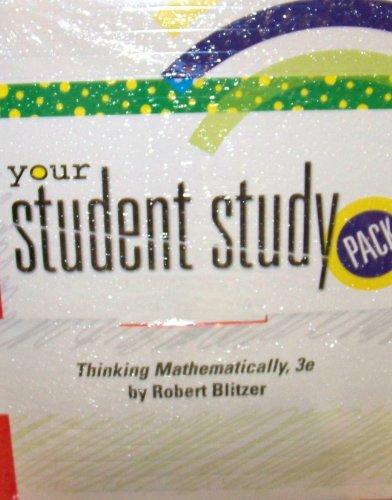 Book Thinking Mathematically: Student Study Pack, 3rd Edition free
