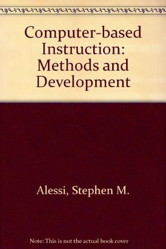 Book Computer-Based Instruction: Methods & Development free