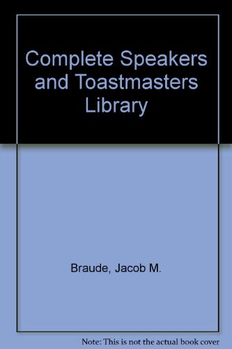 Book Complete Speaker's and Toastmaster's Library free
