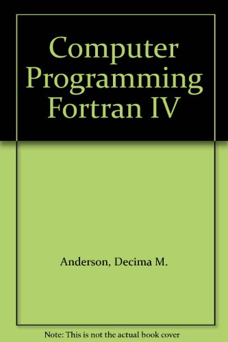 Book Computer Programming Fortran Iv free