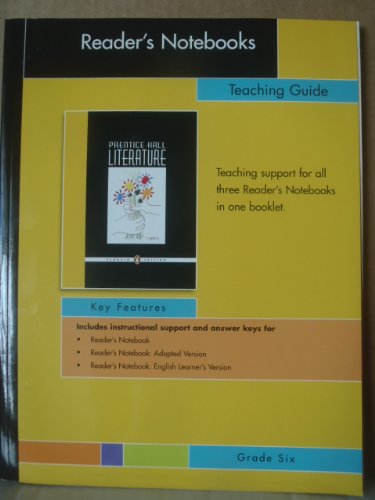 Book Reader's Notebook Teaching Guide Grade Six free