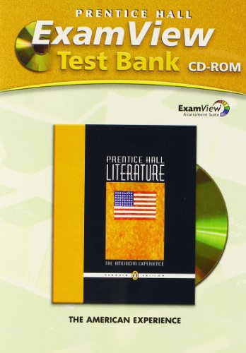 Book PRENTICE HALL LITERATURE EXAM VIEW TEST BANK CD ROM GRADE 11 2007C free