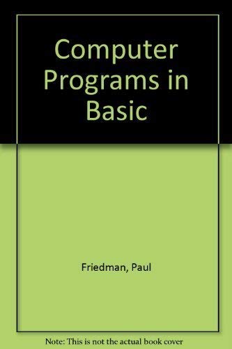 Book Computer Programs in Basic free