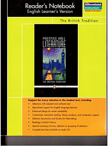 Book Prentice Hall Literature Penguin Edition Readers Notebook English       Learners Version Grade 12 2007c free