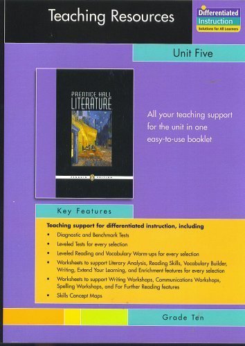 Book Prentice Hall Literature Penguin Edition Teachers Resources Unit 5      Drama Grade 10 free