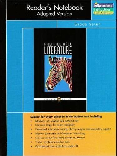 Book Prentice Hall Literature, Penguin Edition Reader's Notebook Adapted Version Grade 7 free