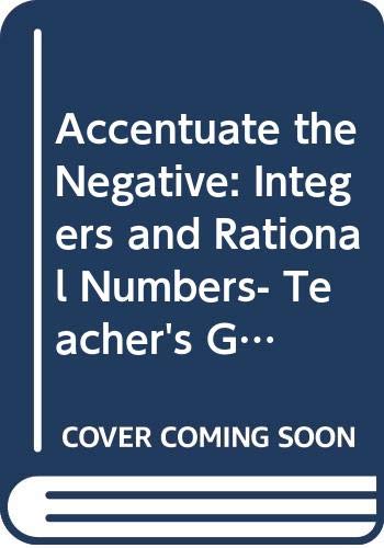 Book Accentuate the Negative: Integers and Rational Numbers- Teacher's Guide (Connected Mathematics 2) free