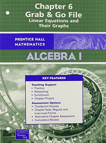 Book Algebra 1 Chapter 12 Grab and Go File. free